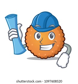 Architect cookies character cartoon style