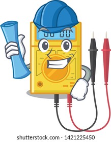 Architect digital multimeter isolated with the character