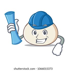 Architect dimsum character cartoon style