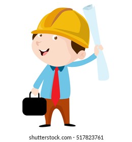 Architect Engineer Job People Vector
