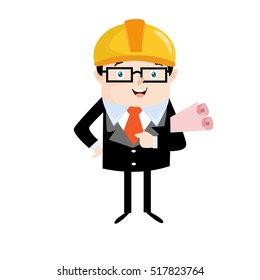 Architect Engineer Job People Vector