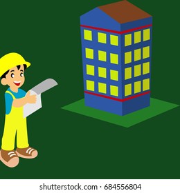 Architect Engineer Job People Vector