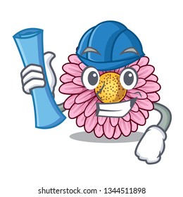Architect gerbera flower sticks the mascot stem