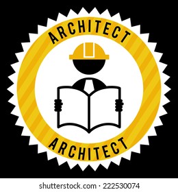 architect graphic design , vector illustration