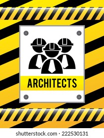 architect graphic design , vector illustration