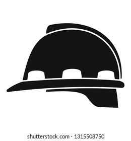 Architect helmet icon. Simple illustration of architect helmet vector icon for web design isolated on white background