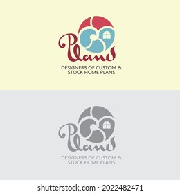Vector de diseño del logotipo del hogar del arquitecto, plantilla de logotipo del plan de la casa, ilustración del hogar, inmobiliaria de planificación