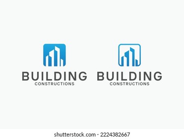 Architect house logo, architectural and construction logo design 1