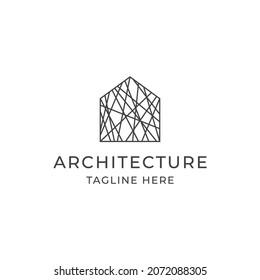 Architect house logo design inspiration vector template