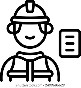 Architect Icon. Architectural Engineer Icon