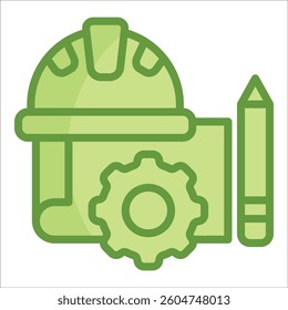 Architect Icon Element For Design