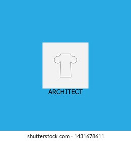 architect icon sign signifier vector