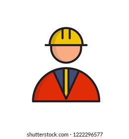 architect icon vector.filled outline style