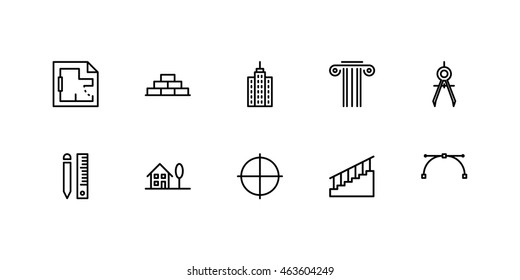 Architect Icons Line