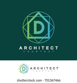 architect initial Letter D Logo design