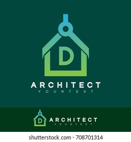 architect initial Letter D Logo design