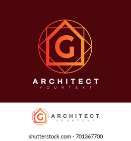 architect initial Letter G Logo design