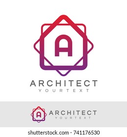 architect initial Letter A Logo design