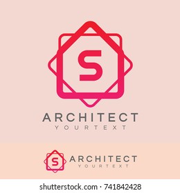 architect initial Letter S Logo design