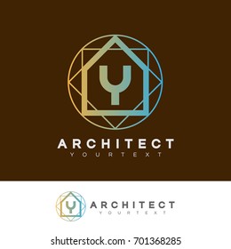 architect initial Letter Y Logo design