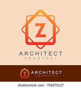 architect initial Letter Z Logo design