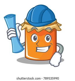 Architect jam character cartoon style