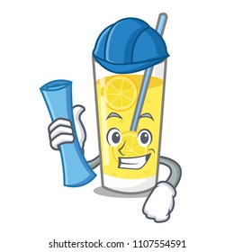 Architect lemonade character cartoon style