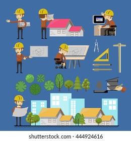 Architect Lifestyle Vector set