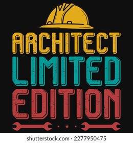 Architect limited editions tshirt design vector design 
