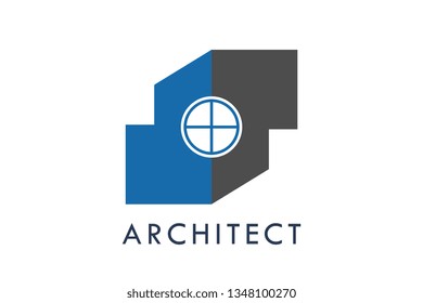 Architect logo design elegant style