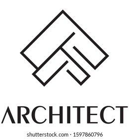 Architect logo design symbolizing ones organization.It is design that is used by an organization for it's letterhead,advertising material,and signs as an emblem.