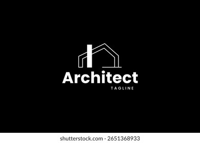 ícone do logotipo do arquiteto ilustração, logotipo simples para marca