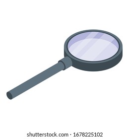 Architect magnifier icon. Isometric of architect magnifier vector icon for web design isolated on white background