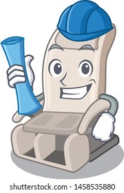 Architect massage chair in the mascot shape