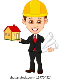 Architect men keeps house 