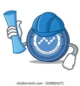 Architect Nano coin character cartoon