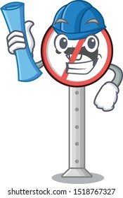 Architect no honking with the mascot shape
