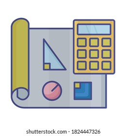 
Architect paper Vector Icon which can easily modify or edit
