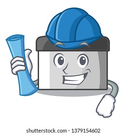 Architect pastry scraper isolated with the cartoon