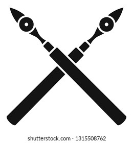 Architect pen tool icon. Simple illustration of architect pen tool vector icon for web design isolated on white background