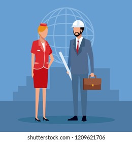 Architect and people