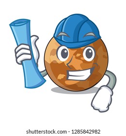 Architect picture of a cartoon mercury planet