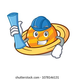 Architect planet saturnus character cartoon