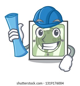 Architect power socket attached the mascot wall