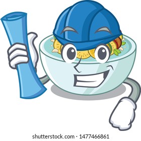 Architect ratatouille with in the character shape