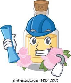 Architect rose oil isolated with the mascot