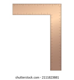 Architect ruler icon cartoon vector. Tool for blueprint. Technical architecture