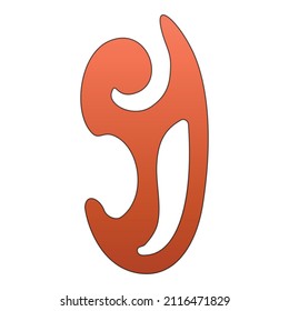 Vector de dibujos animados de iconos de regla de arquitecto. Construcción de obras. Herramienta Esbozar