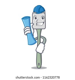 Architect silicone spatula kitchen utensils character cartoon