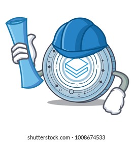 Architect Stratic coin character cartoon